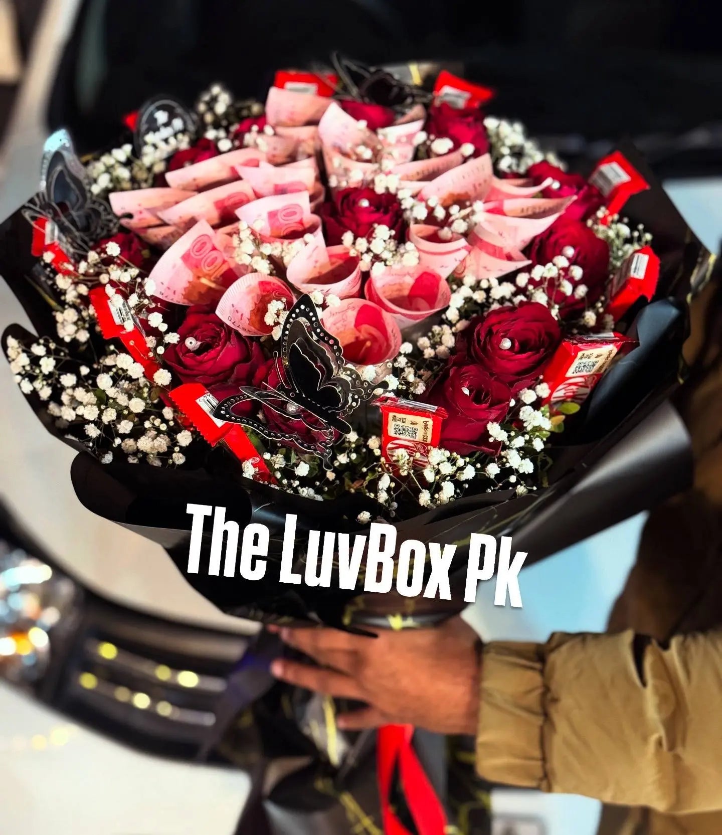 Eidi Luxe Bloom – Money & Chocolate Bouquet
