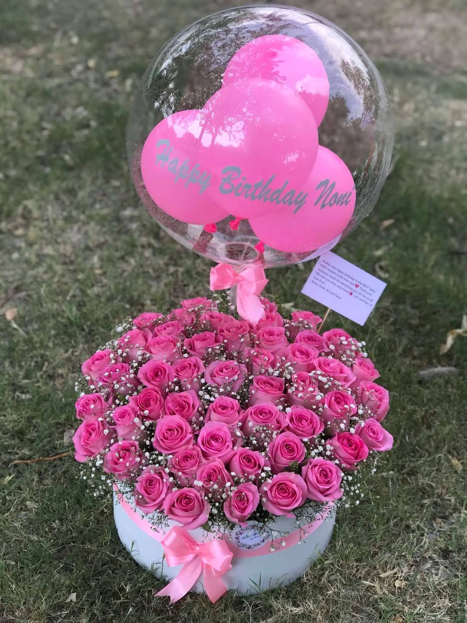 The LuvBox PK – Pink Rose Balloon Box