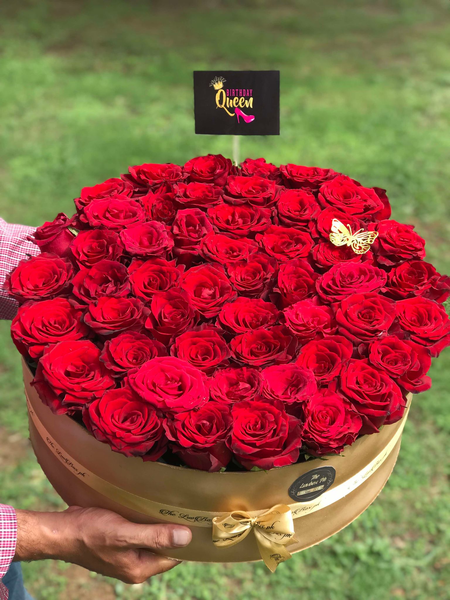 Luxury Rose Box with 50 Imported Roses