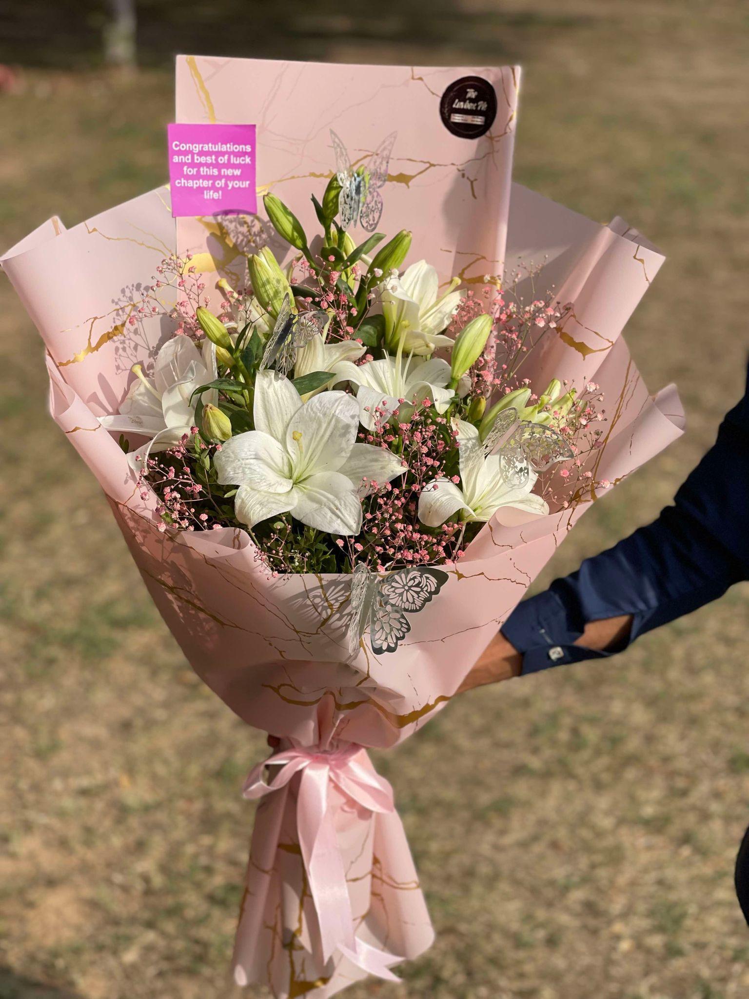 Lilies Garden – Cute Lily Bouquet for Her