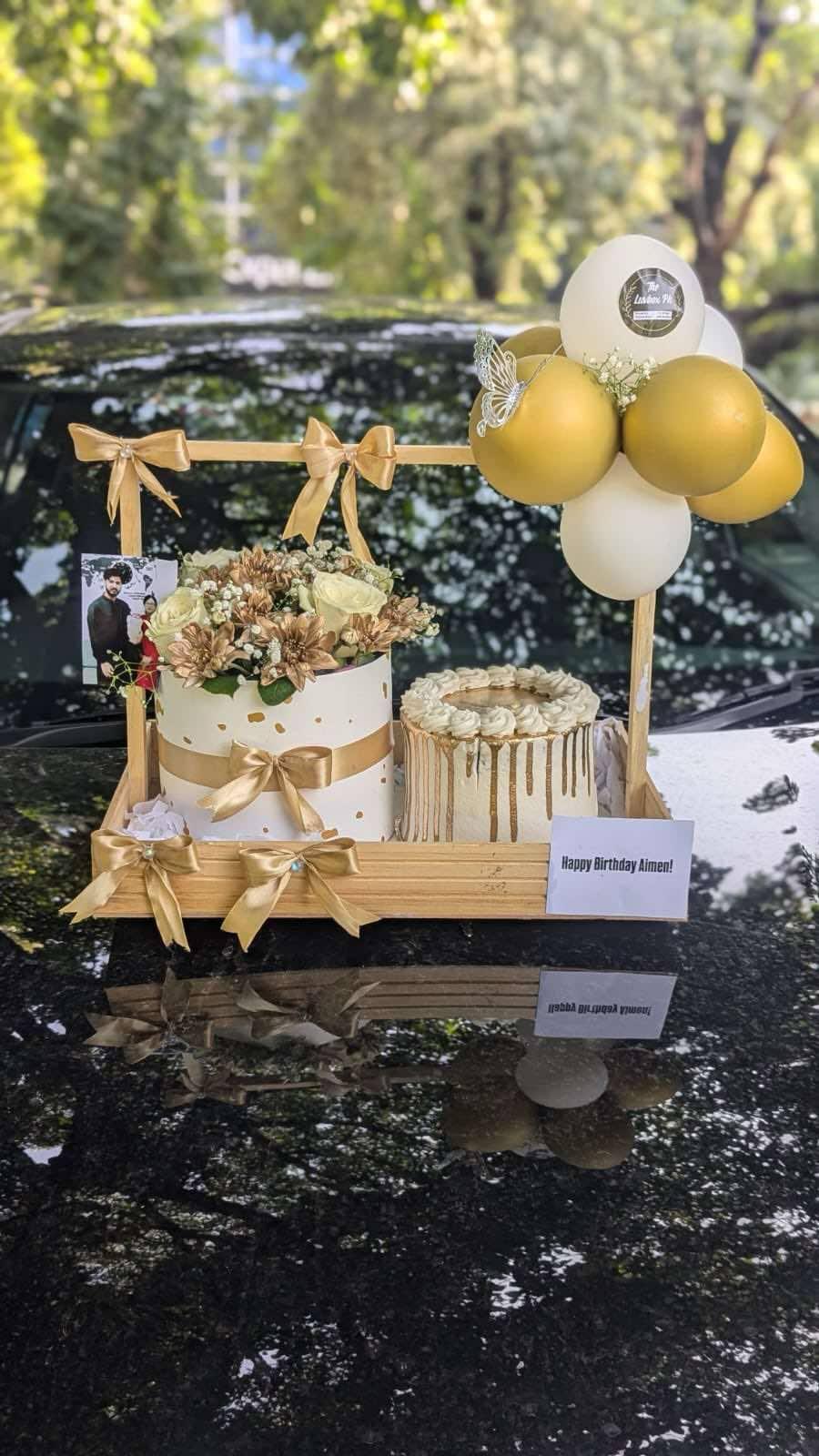 Golden Bliss Wooden Basket – The LuvBox PK