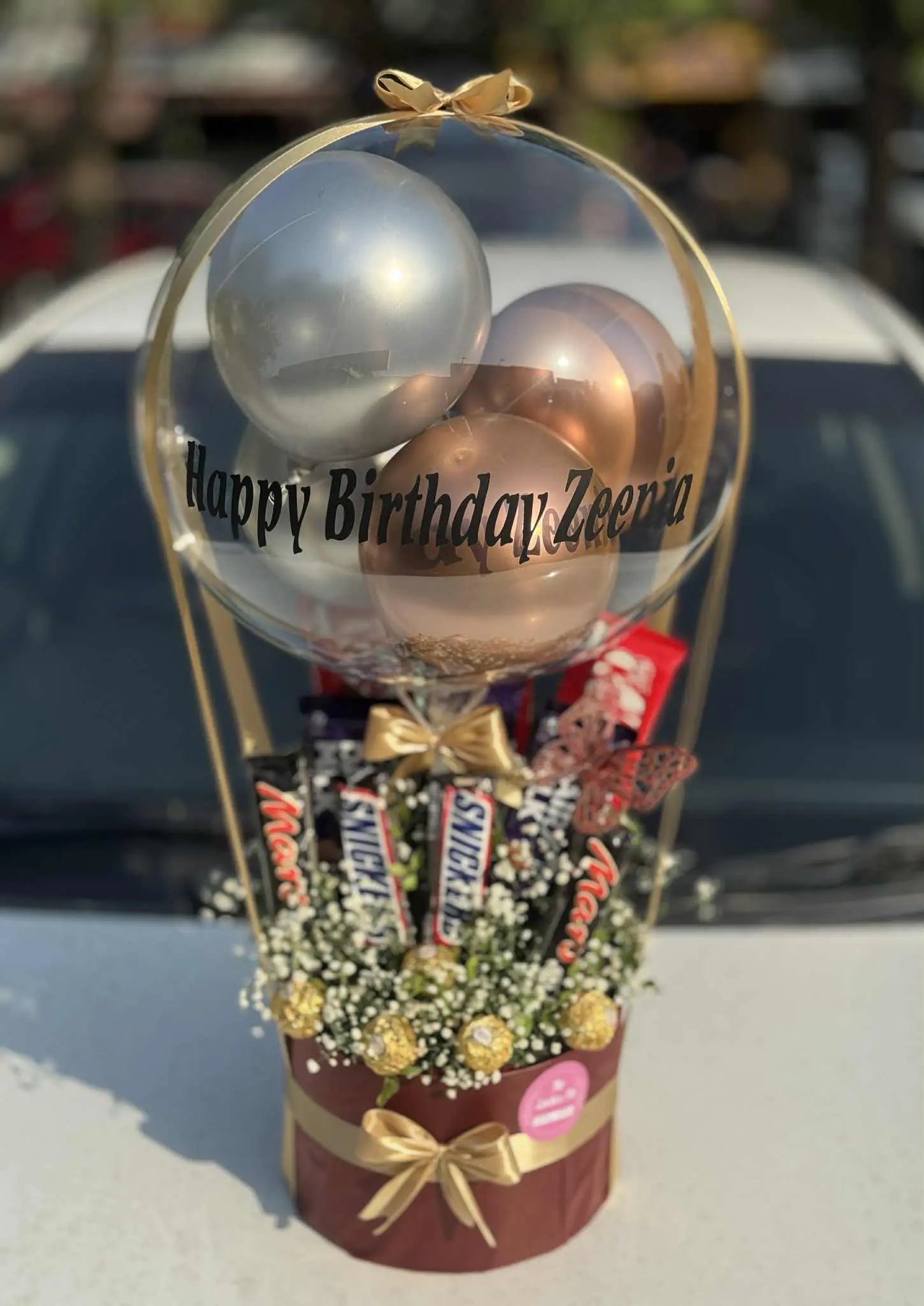 ChocoPop Balloon and Chocolate Celebration Box from gift shop in Islamabad