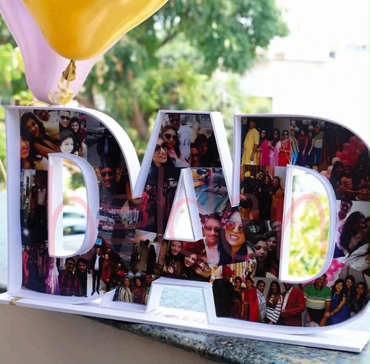 “DAD” Memory Letter Box – Father’s Day Personalized Photo Gift Box