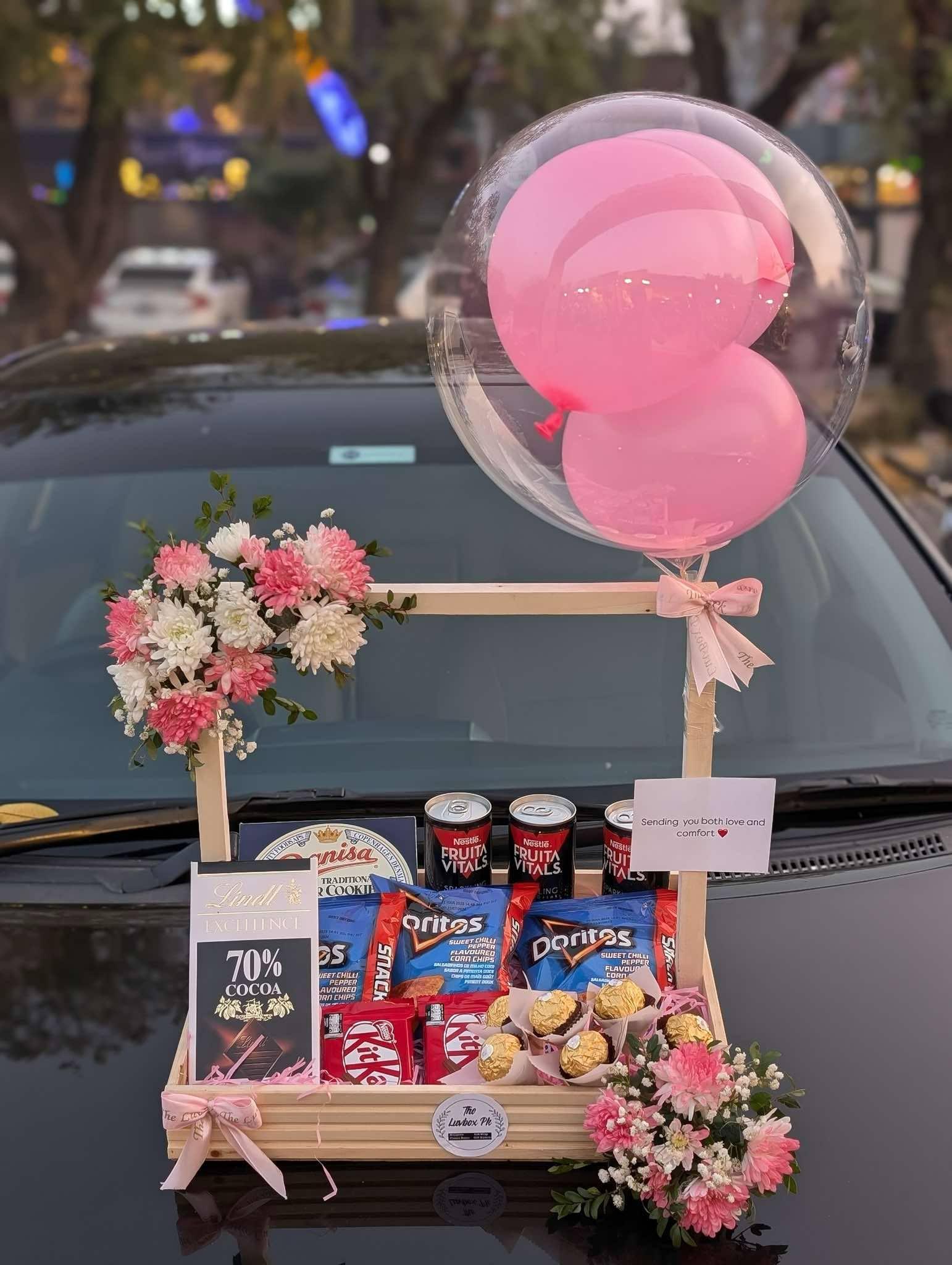 Get Well Soon Wooden Crate with Premium Snacks
