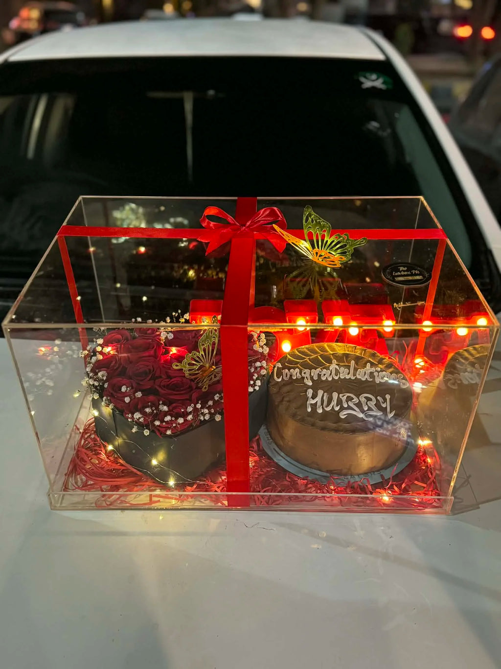 Eternal Love Luxe Box – Anniversary Acrylic Gift Set