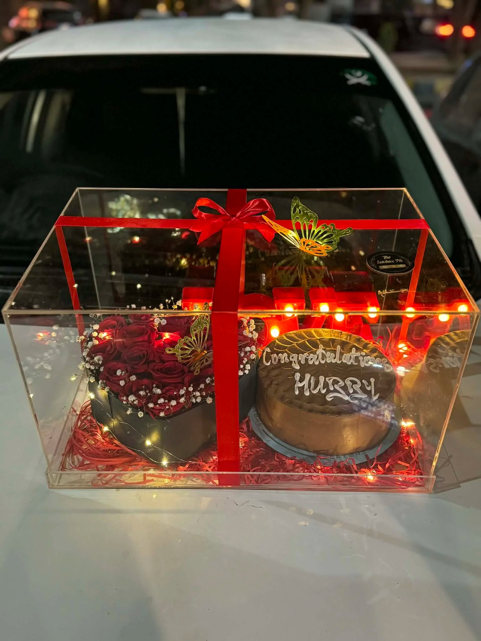 Eternal Love Luxe Box – Anniversary Acrylic Gift Set