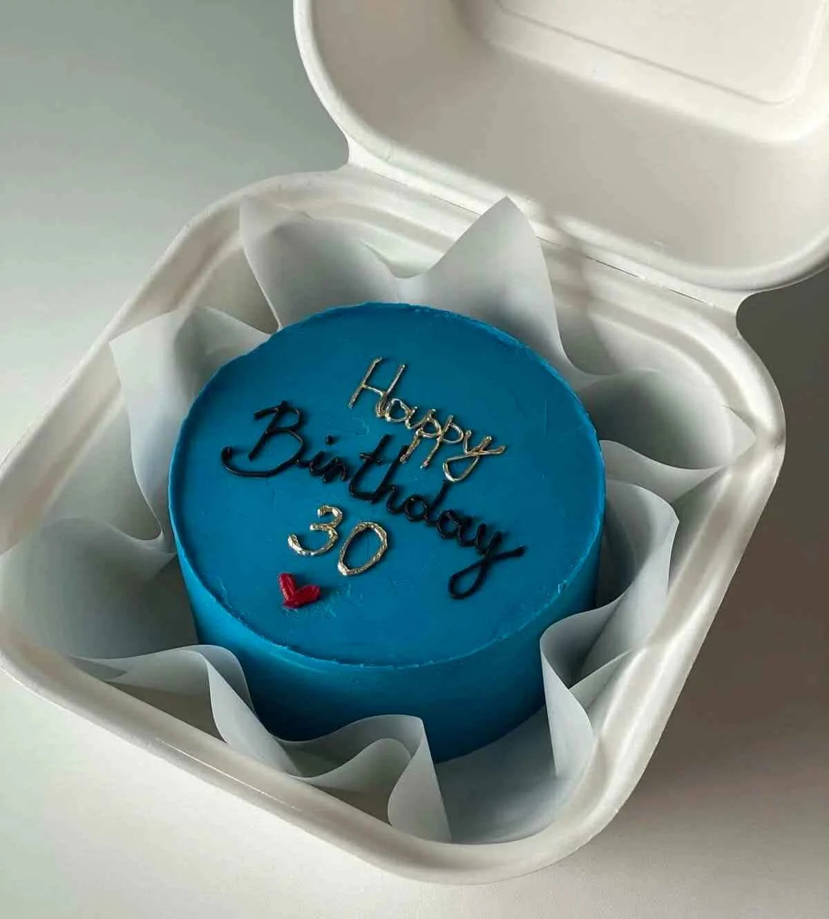 Midnight Sapphire Bento – 30th Birthday Cake for Him